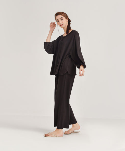 Women's Button Down Loungewear Set